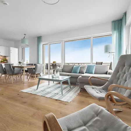 Apartment Ocean Sunrise- 3 Og, Ostseeblick, Balkon, Kamin *