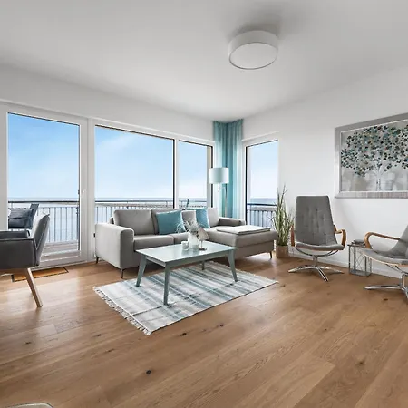 Apartment Ocean Sunrise- 3 Og, Ostseeblick, Balkon, Kamin *